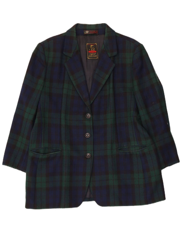 Jachetă pentru femei Steinbock cu 3 nasturi, UK 18 XL, albastru bleumarin, carouri