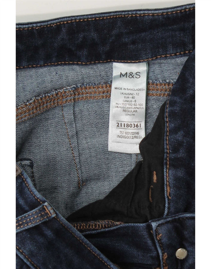 Blugi slim pentru femei Magic UK 12 Medium W30 L26 Bumbac bleumarin