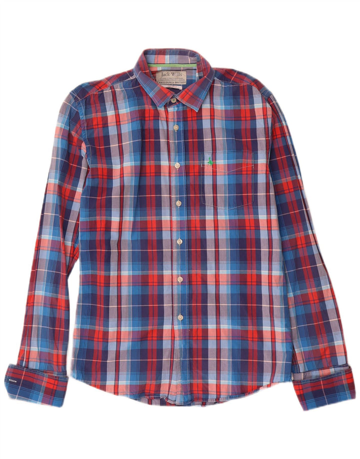 Cămașă formală pentru bărbați Jack Wills, bumbac cu carouri albastre mici