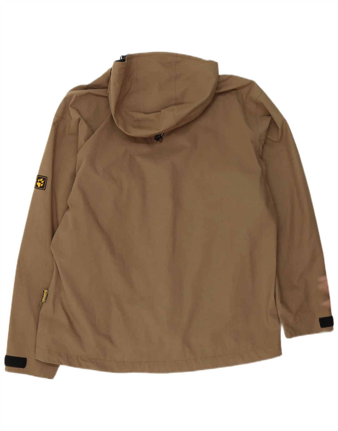 Jack Wolfskin Jachetă de ploaie cu glugă pentru bărbați UK 40, mare, bej, poliester