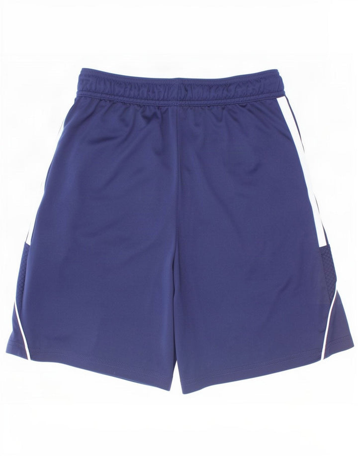Pantaloni scurți sport adidas băieți 13-14 ani poliester albastru