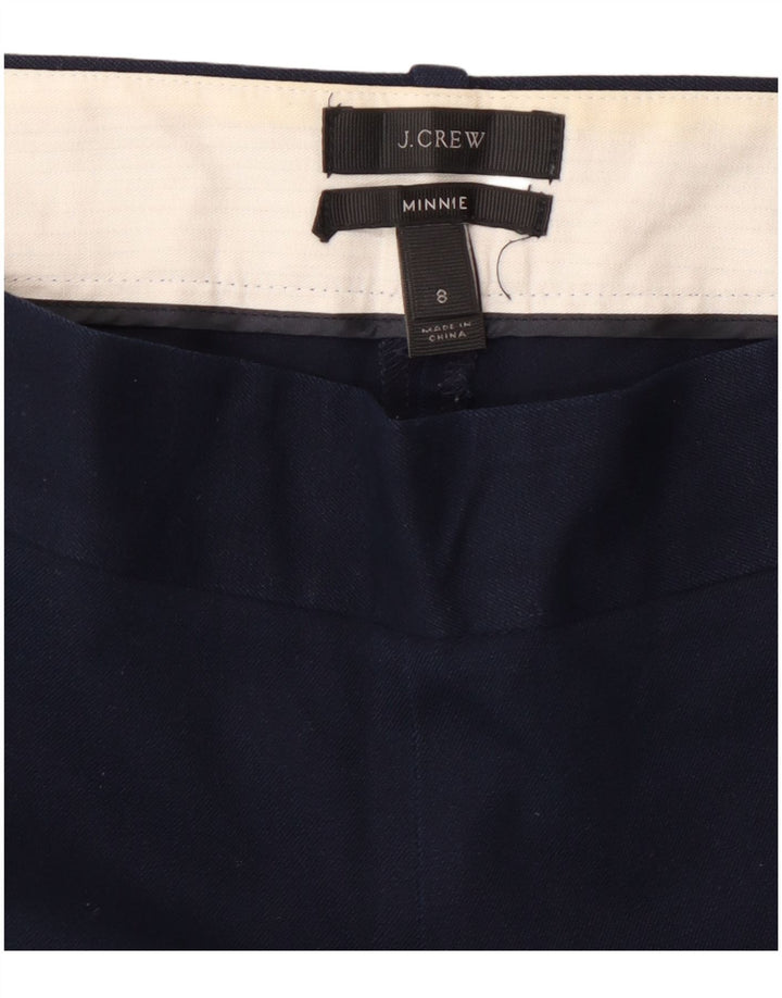 J. CREW Pantaloni cropped Minnie Slim pentru femei US 8 Medium W30 L26 Bleumarin