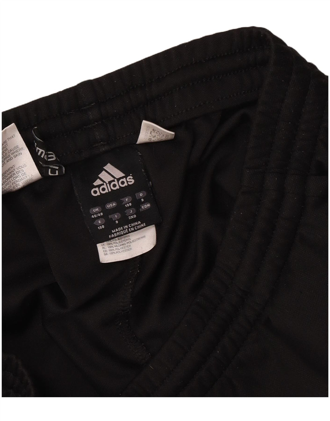 Pantaloni de trening Adidas pentru bărbați Marea Britanie 46/48 XL Poliester negru