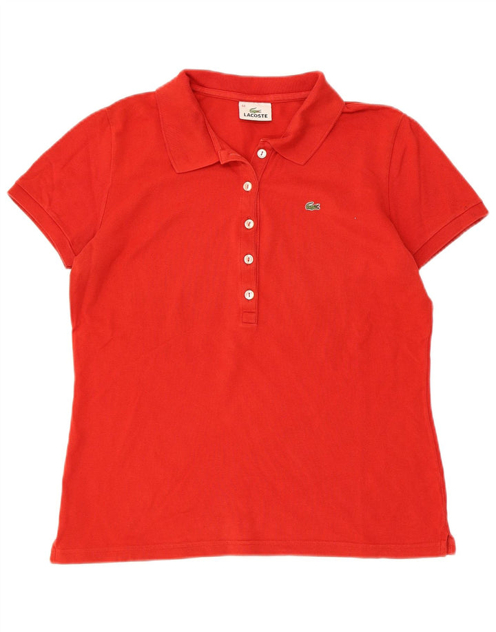 Tricou polo Lacoste pentru femei Mărimea 44 Bumbac roșu mare