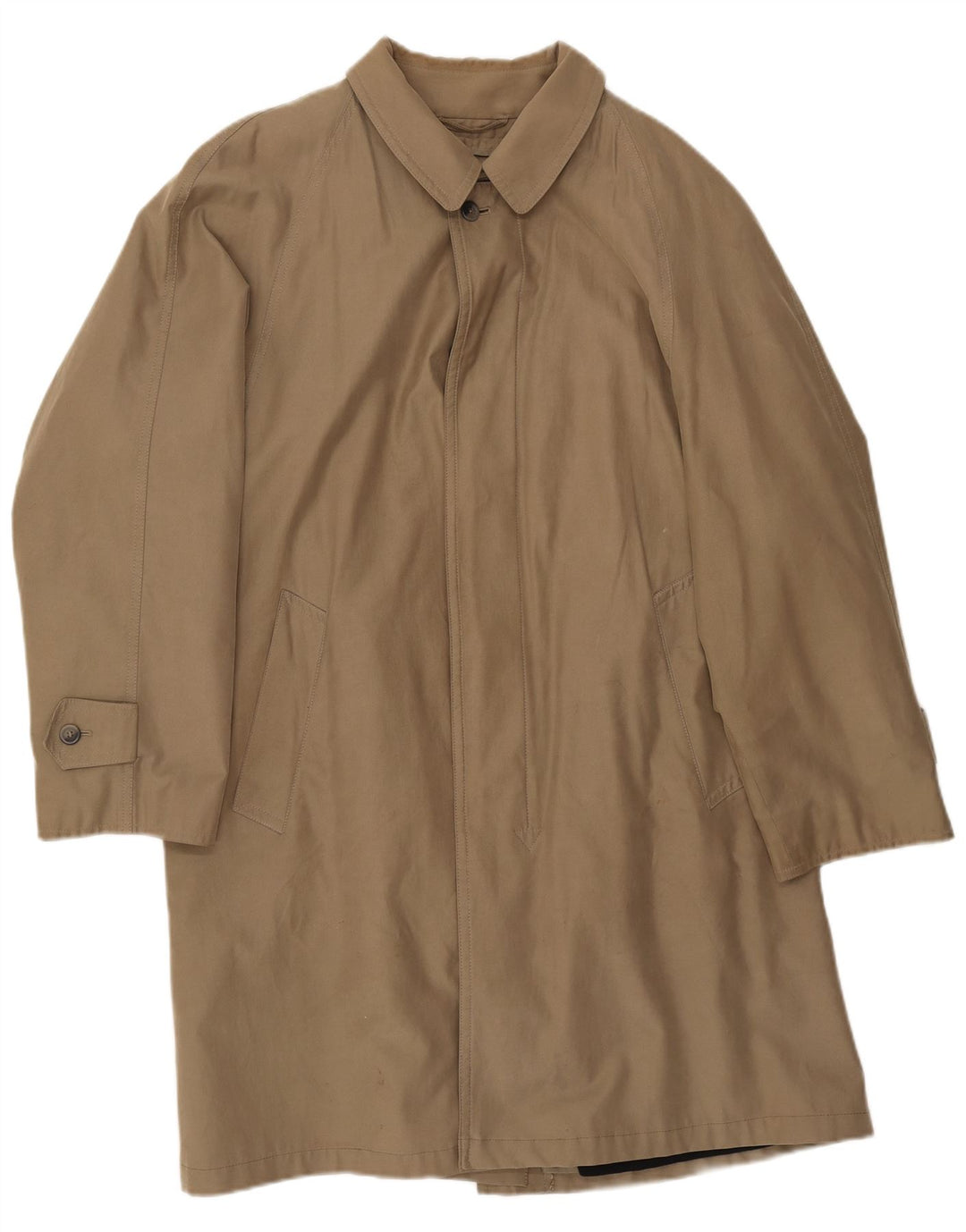 Pardesiu Jaeger pentru bărbați, cu tăiere largă, UK 38, bumbac mediu, bej