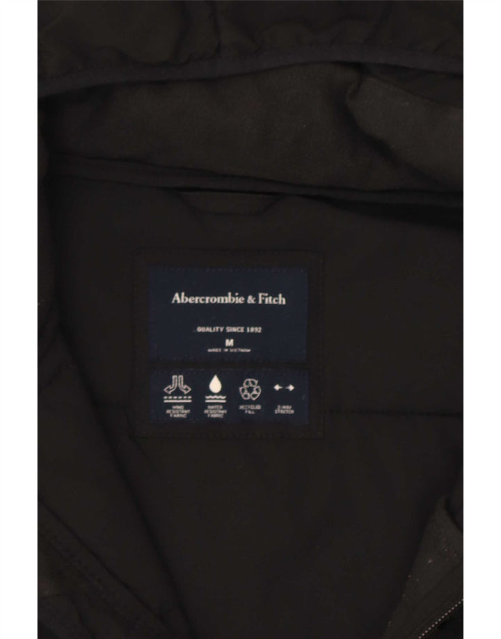 Jachetă căptușită cu glugă Abercrombie & Fitch pentru bărbați UK 38 Medium Black