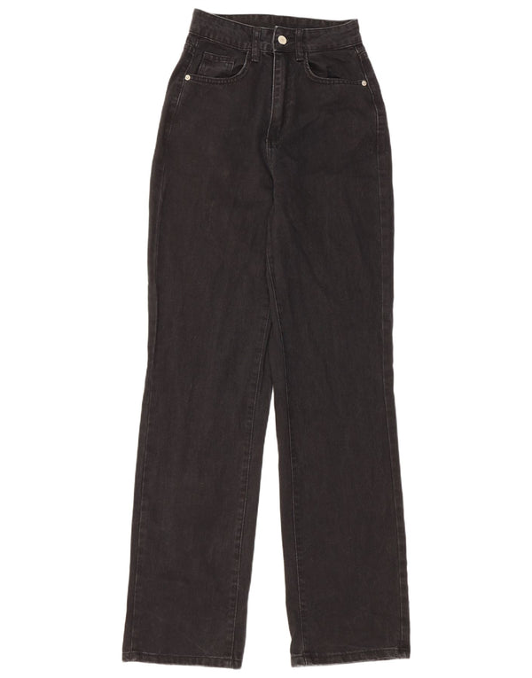 Blugi drepti Wrangler pentru femei cu talie mare XS W24 L33 bumbac negru