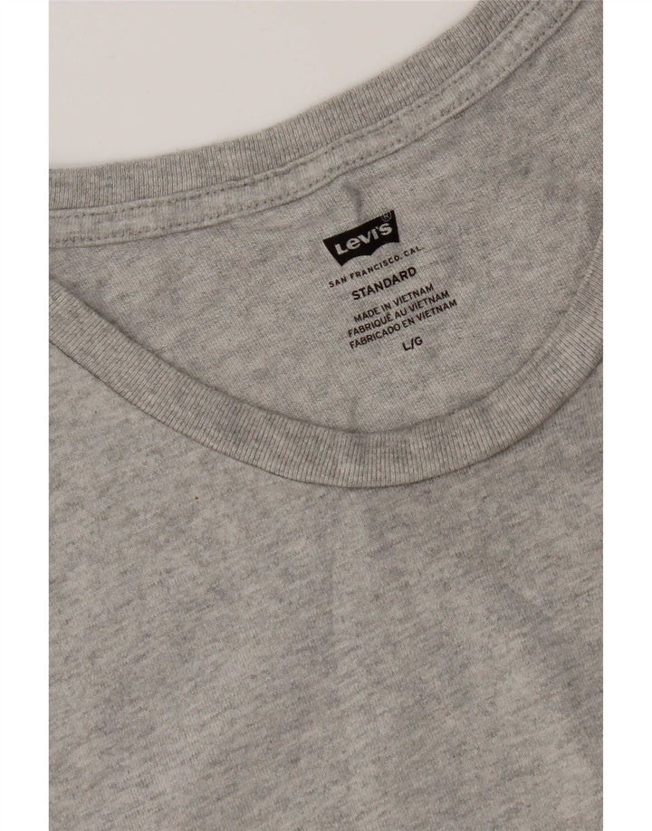 Tricou pentru bărbați Levi's Top mare bumbac gri