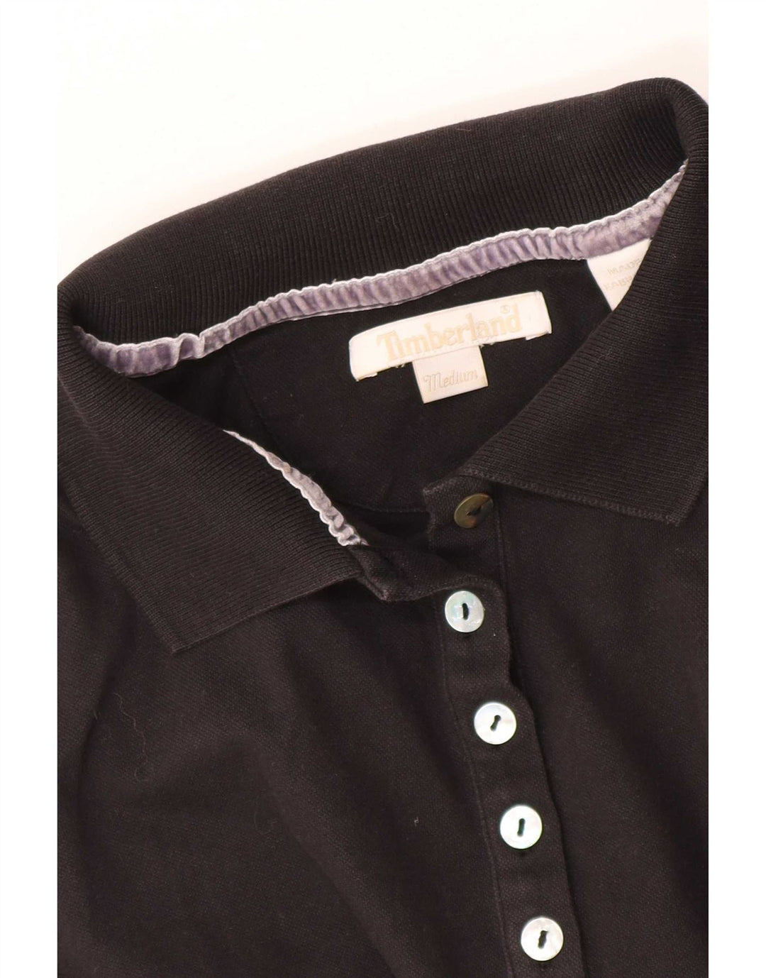 Tricou polo Timberland pentru femei UK 12 Medium Negru