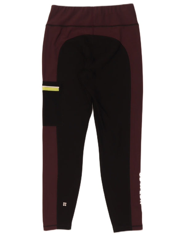 Leggings cu grafic pentru femei Sweaty Betty UK 12 Medium Black Colorblock