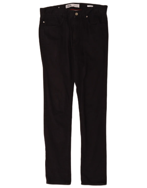 Pantaloni casual skinny pentru bărbați Zara EU 38 Mici L30 L30 Bumbac bleumarin