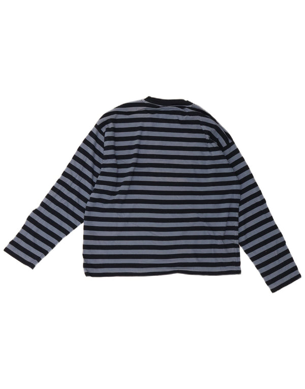Top pentru bărbați Carhartt cu mânecă lungă XS bleumarin, bumbac cu dungi