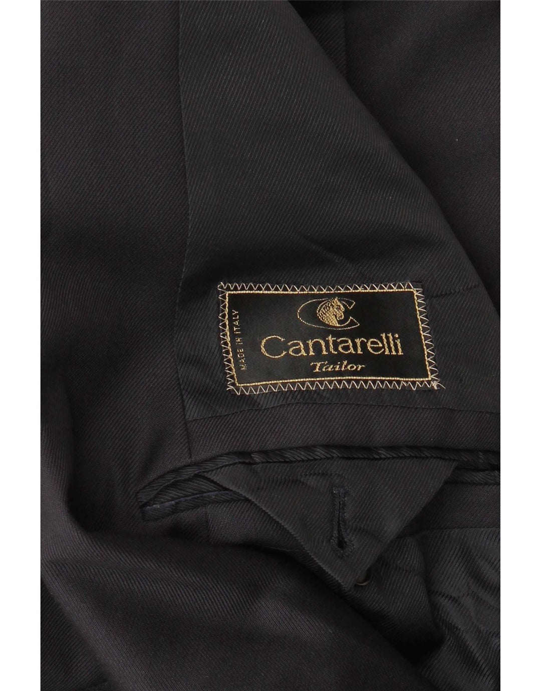 Cantarelli Jachetă pentru bărbați cu două piepturi, UK 40, mare, neagră