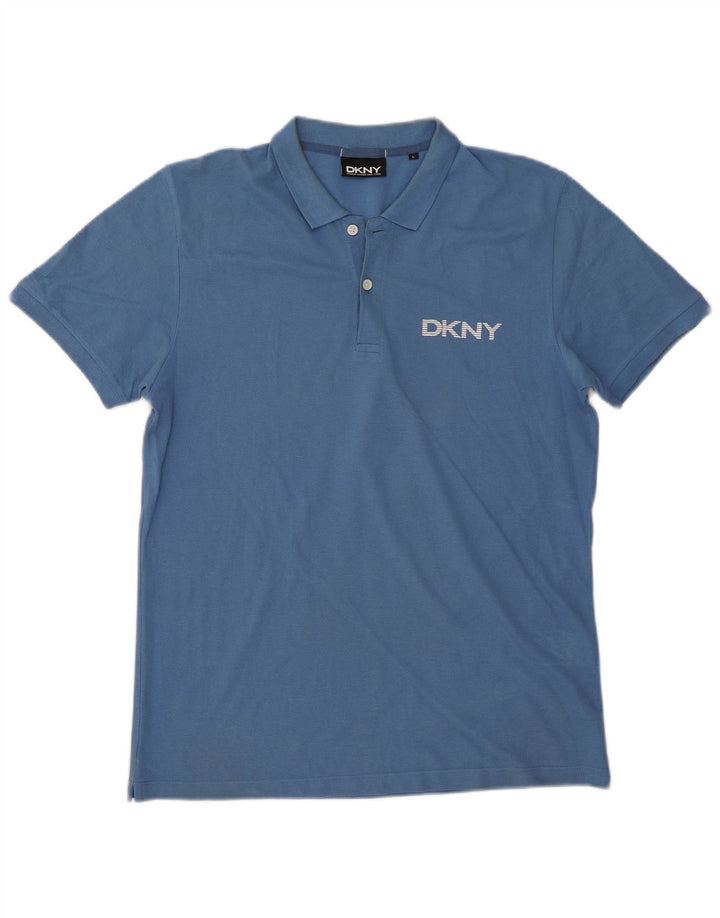Tricou polo pentru bărbați Dkny, mare, albastru