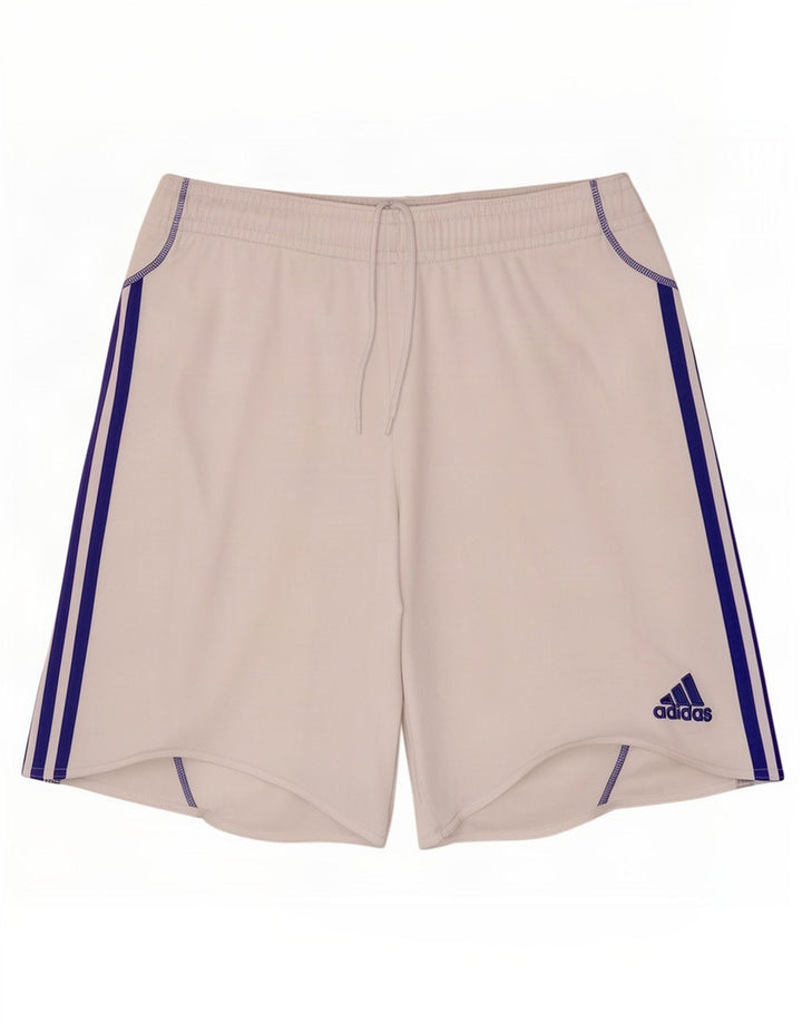Pantaloni scurți sport Adidas Clima 365 pentru bărbați, poliester alb mediu