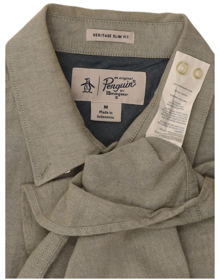 Cămașă pentru bărbați Penguin Heritage Slim Fit, bumbac mediu kaki