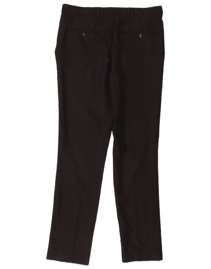 Pantaloni chino subțiri pentru bărbați Marks & Spencer L34 L33 Poliester negru