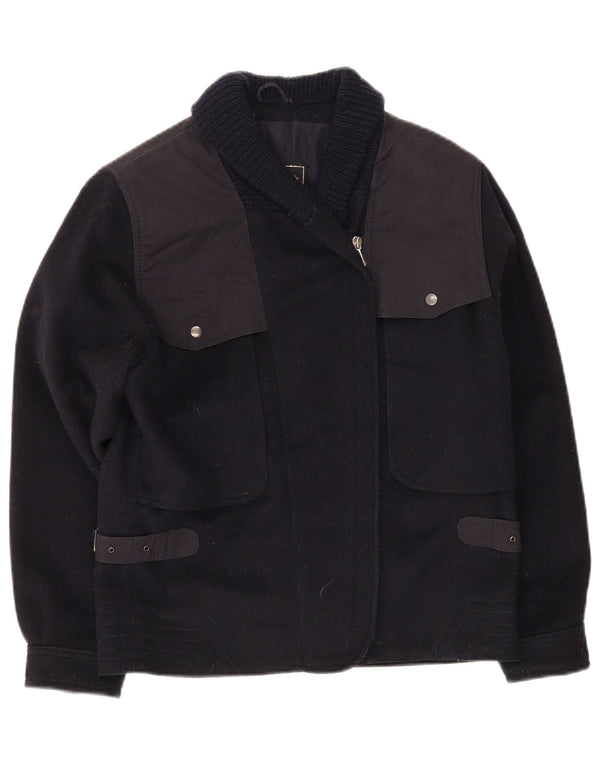 Colette Wolfgang Kaiser Womens Bomber Jacket UK 18 XL Navy Blue Colourblock