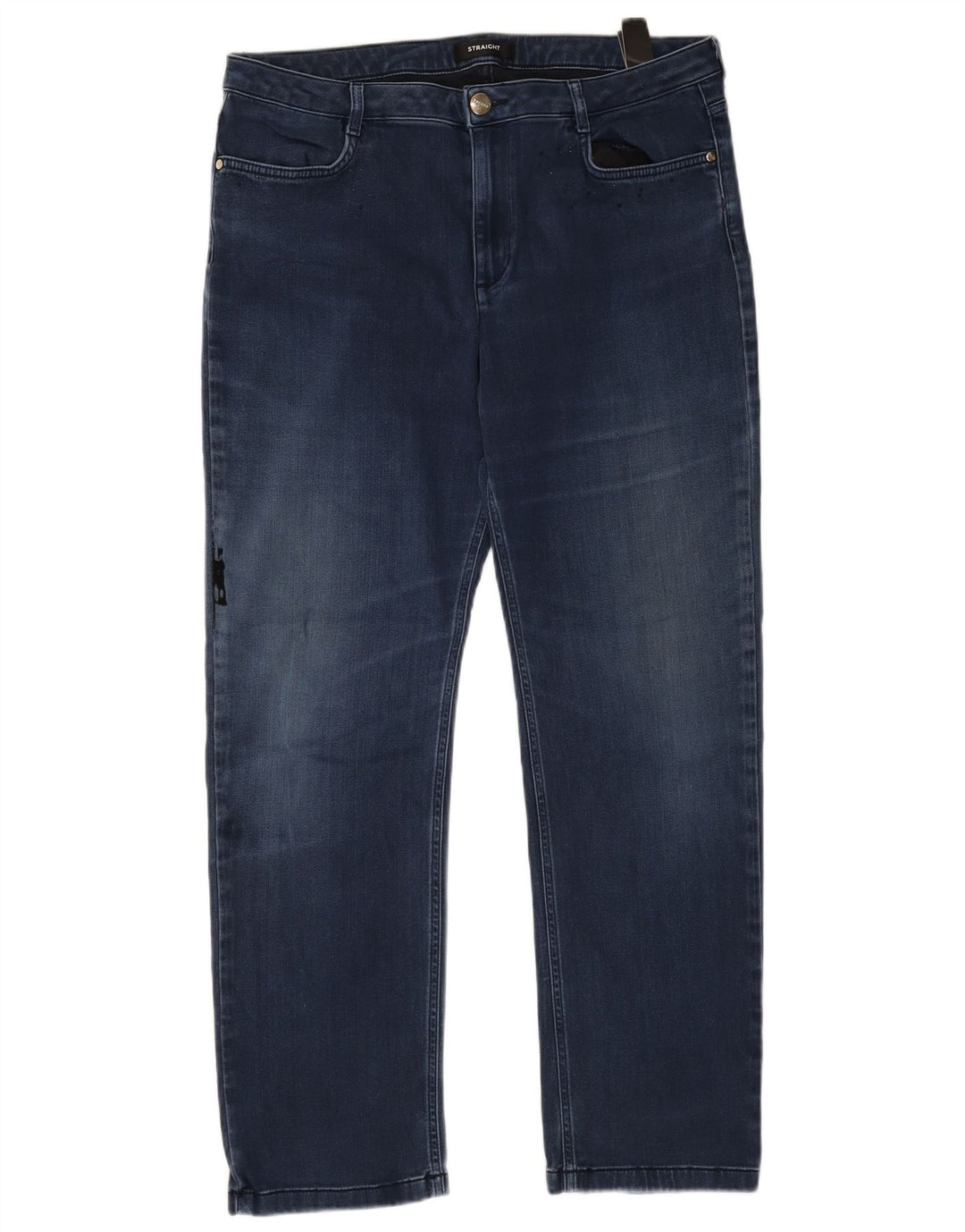 Blugi conici de damă vintage W36 L30 albastru