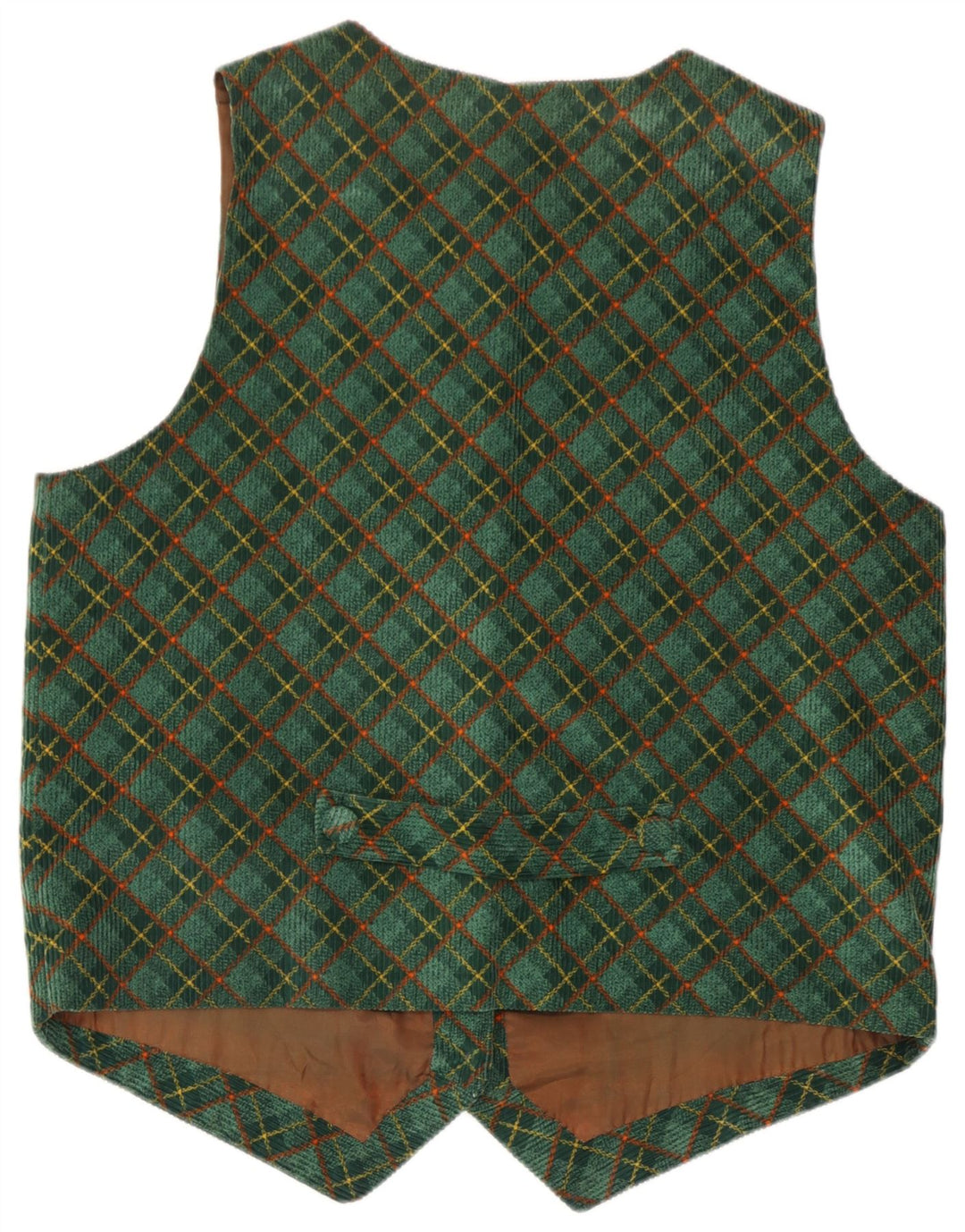 Vestă de damă vintage UK 16 mare, verde, check
