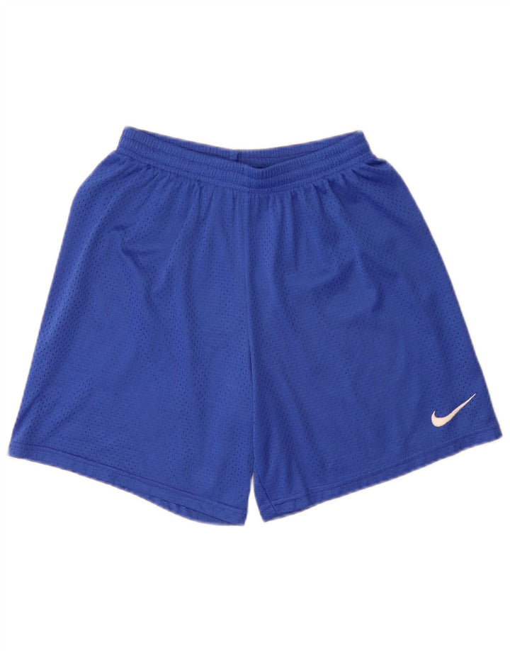 Pantaloni scurți sport Nike pentru băieți 10-11 ani, nailon, albastru mediu