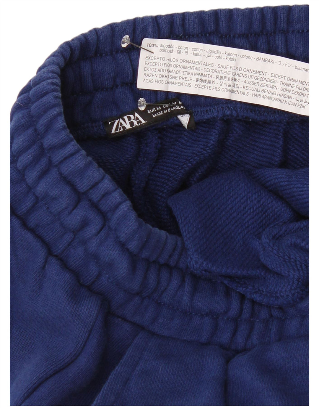 Pantaloni de trening pentru bărbați cu grafică Zara Pantaloni de jogging, mediu, bleumarin, bumbac