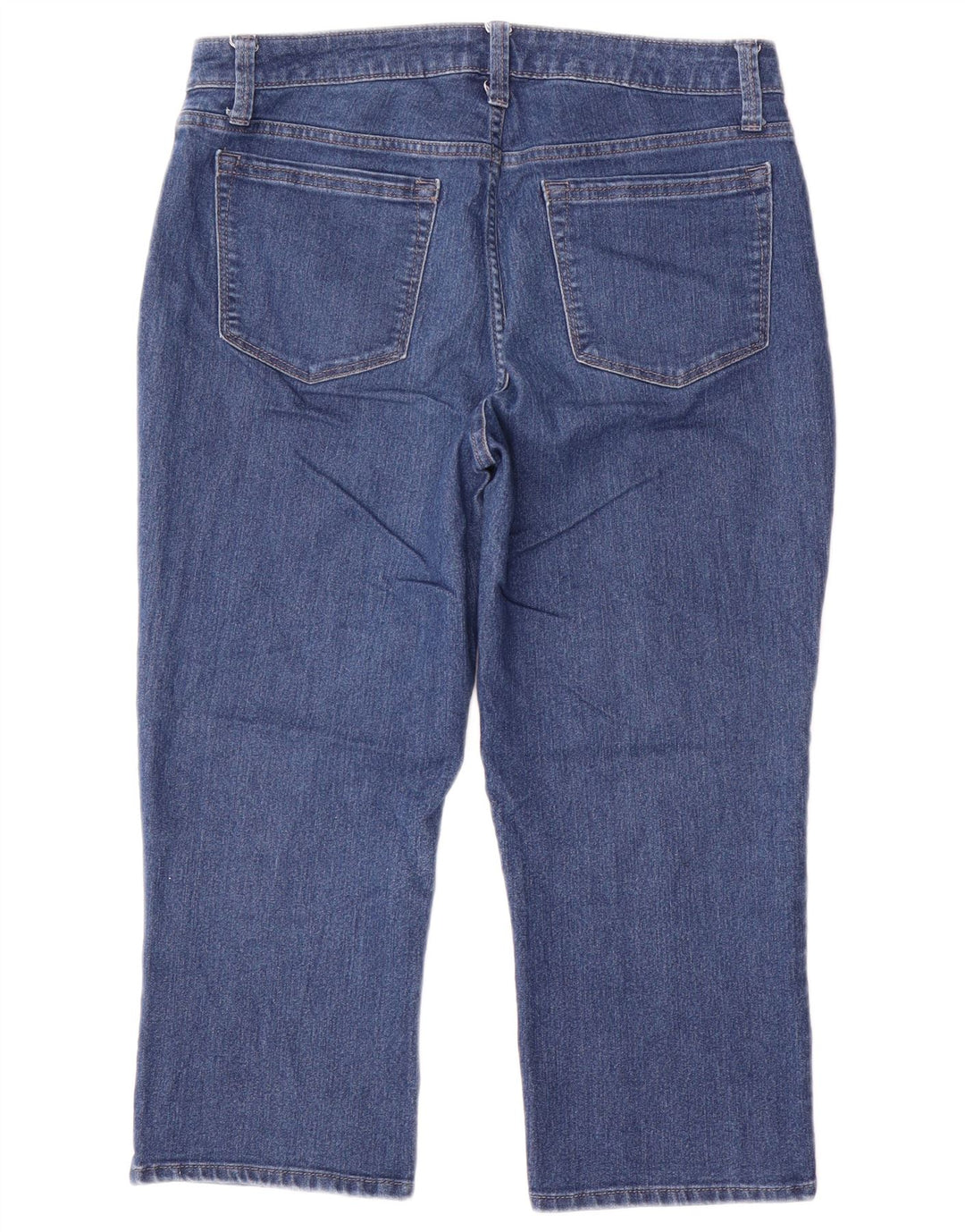 Jeans Capri Riders Lee pentru femei cu talie medie US 10 Large W32 L21 Blue Bumbac