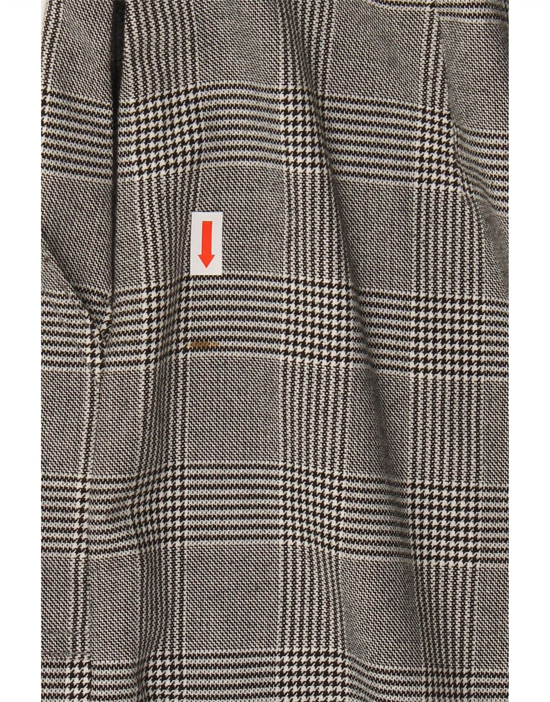 ZARA Womens Wide Leg Crop Dungarees Trousers XS W24 L23 Grey Check