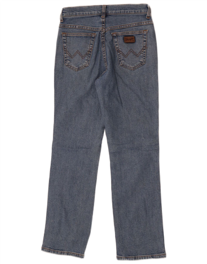 Blugi drepti pentru femei Wrangler US 10 Medium W28 L28 Bumbac albastru