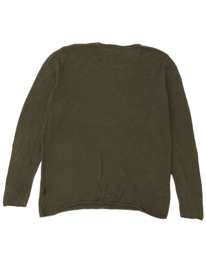 Pulover Jack & Jones pentru bărbați, cu gât crew, verde mare