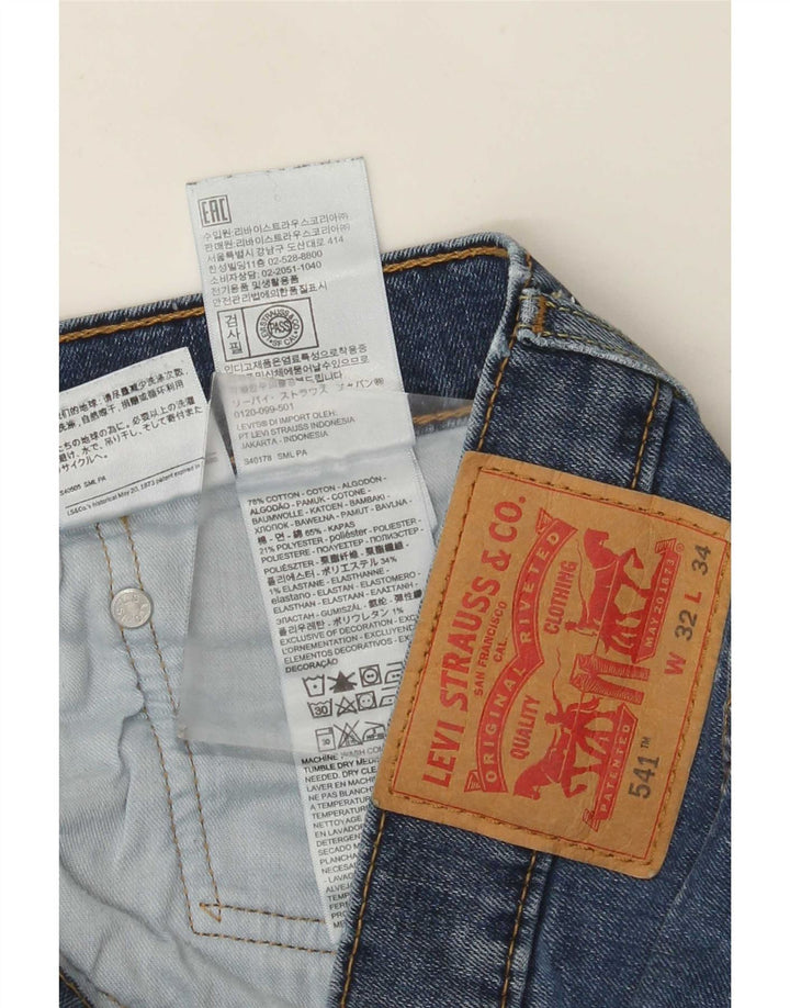 Blugi drepti pentru bărbați Levi's 541 Athletic W32 L34 Bumbac albastru