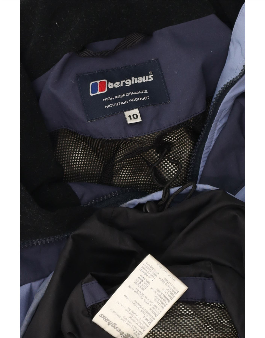 Jachetă de ploaie supradimensionată pentru femei Berghaus UK 10 Small Blue Poliester