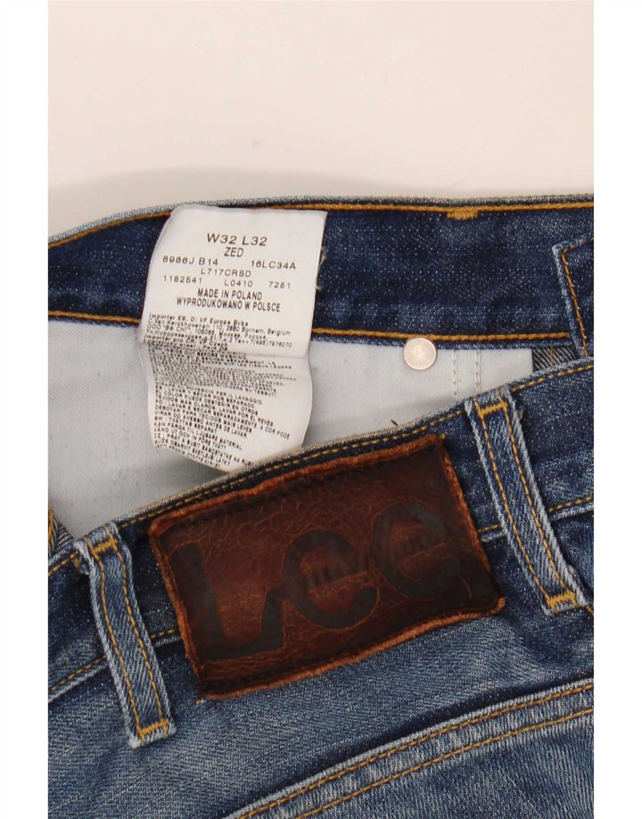 Blugi Lee Zed Distressed drepte pentru bărbați W32 L32 bumbac albastru