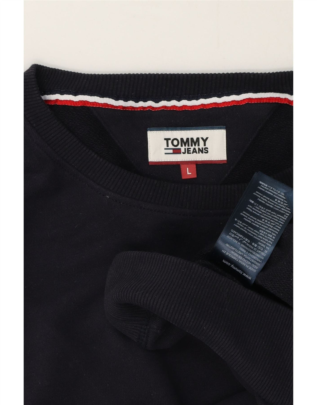 Hanorac pentru bărbați Tommy Hilfiger Pulover mare din bumbac bleumarin