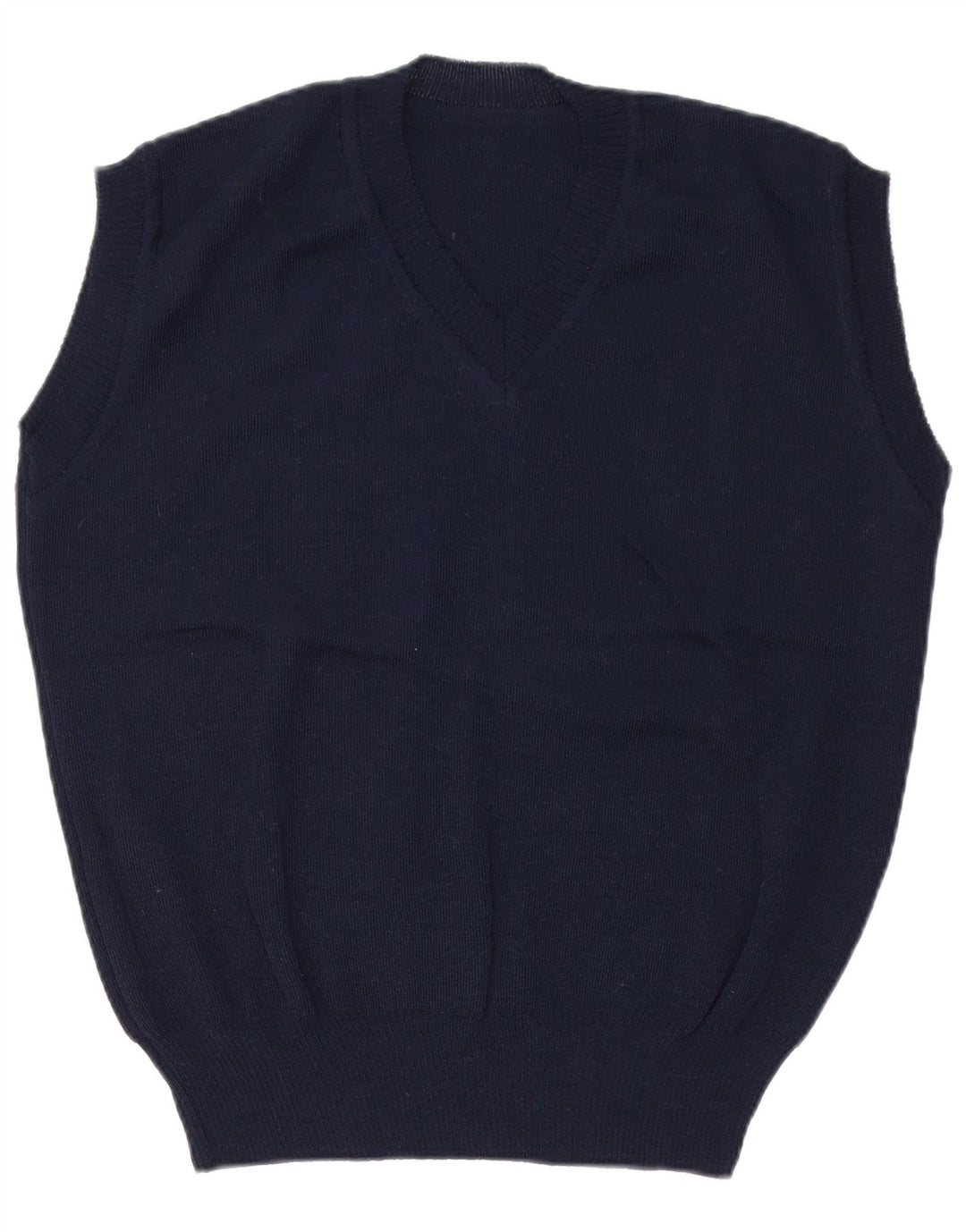 Vintage bărbați Vest Tank Top EU 50 Mediu Bleumarin Poliacrilic