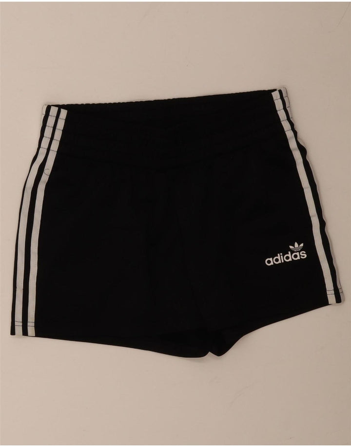 Pantaloni scurti sport ADIDAS pentru femei UK 12 Poliester mediu negru