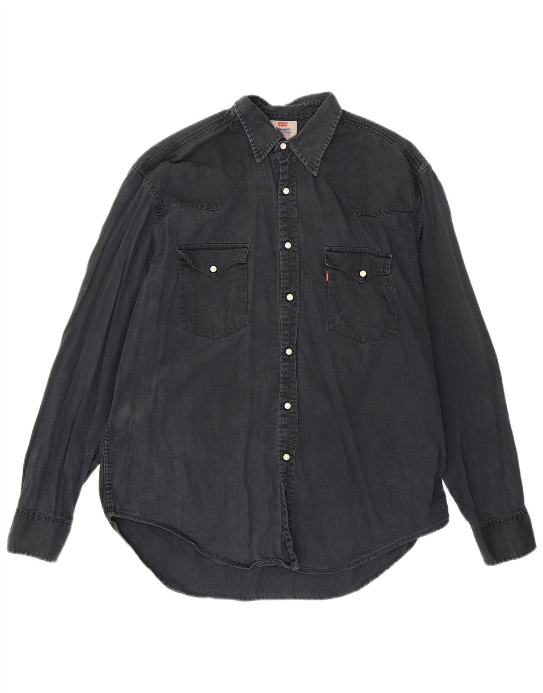 Cămașă de blugi pentru bărbați LEVI'S XL, bumbac negru