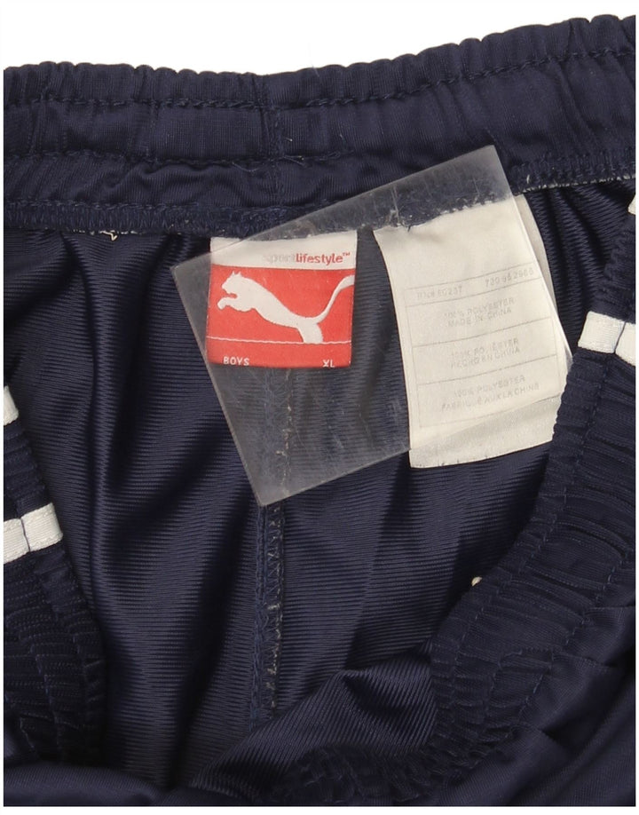 Pantaloni scurți sport Puma băieți 13-14 ani XL bleumarin poliester