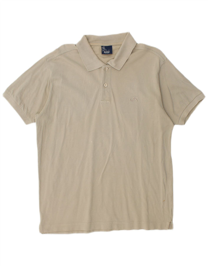 RIFLE Tricou polo pentru bărbați, bumbac mediu bej