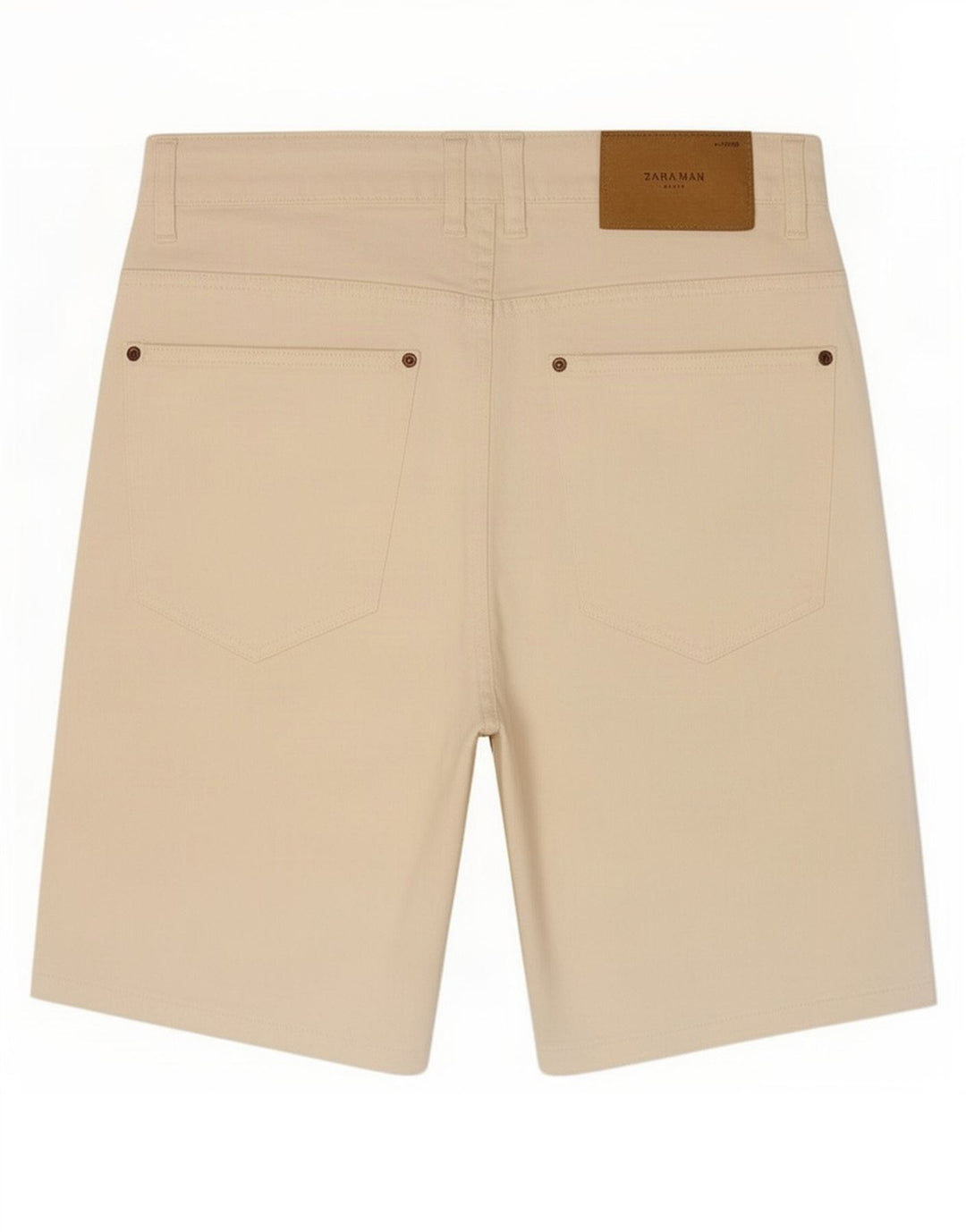 Pantaloni scurți din denim pentru bărbați Zara EU 42 Large W32 Off White