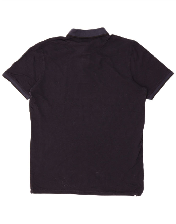 Cămașă polo pentru bărbați JACK & JONES XL Bumbac bleumarin