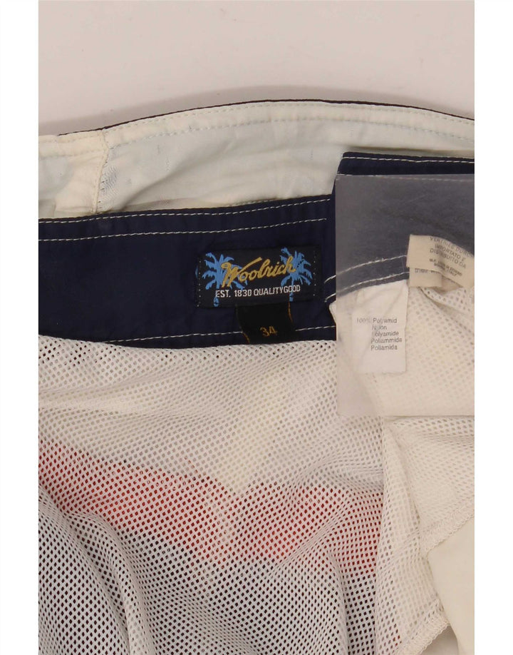 Pantaloni scurți de înot Woolrich pentru bărbați, mari, bleumarin, poliamidă color bloc