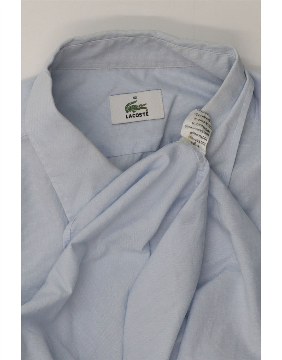 Cămașă bărbați Lacoste Mărimea 43 Bumbac albastru mare