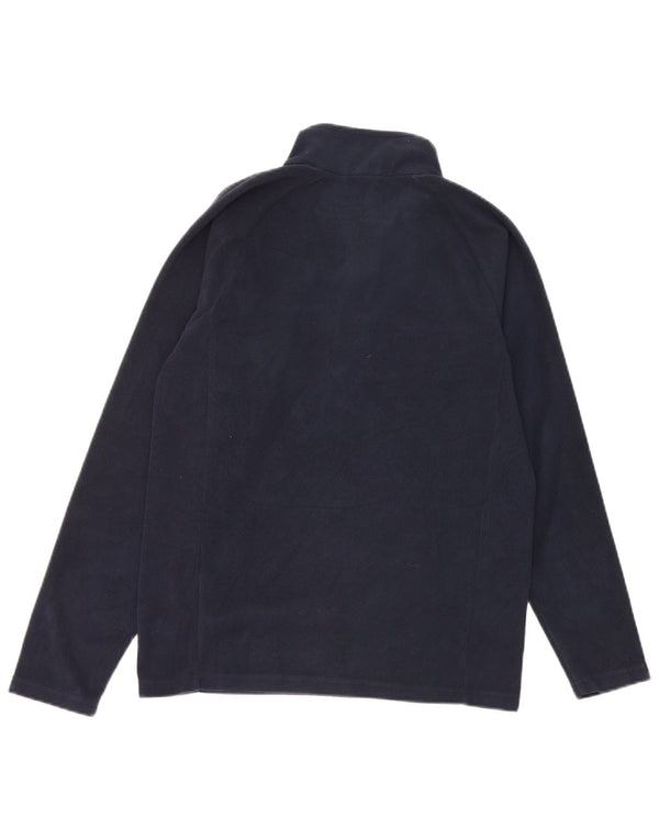 Pulover din fleece pentru băieți Kappa, cu fermoar, 13-14 ani, poliester, albastru bleumarin