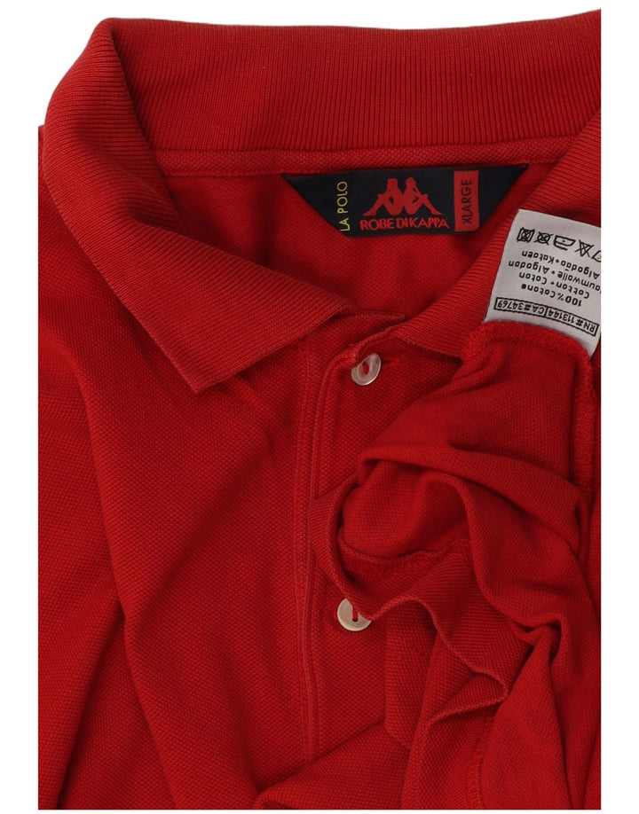 Cămașă polo pentru bărbați Kappa XL bumbac roșu