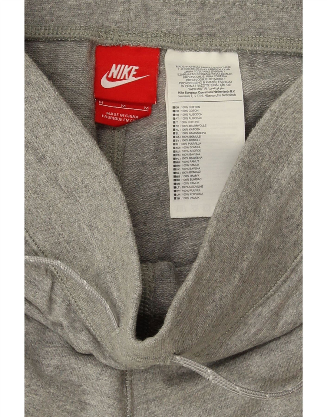 Pantaloni de trening Nike pentru femei Joggeri UK 12 Bumbac gri mediu