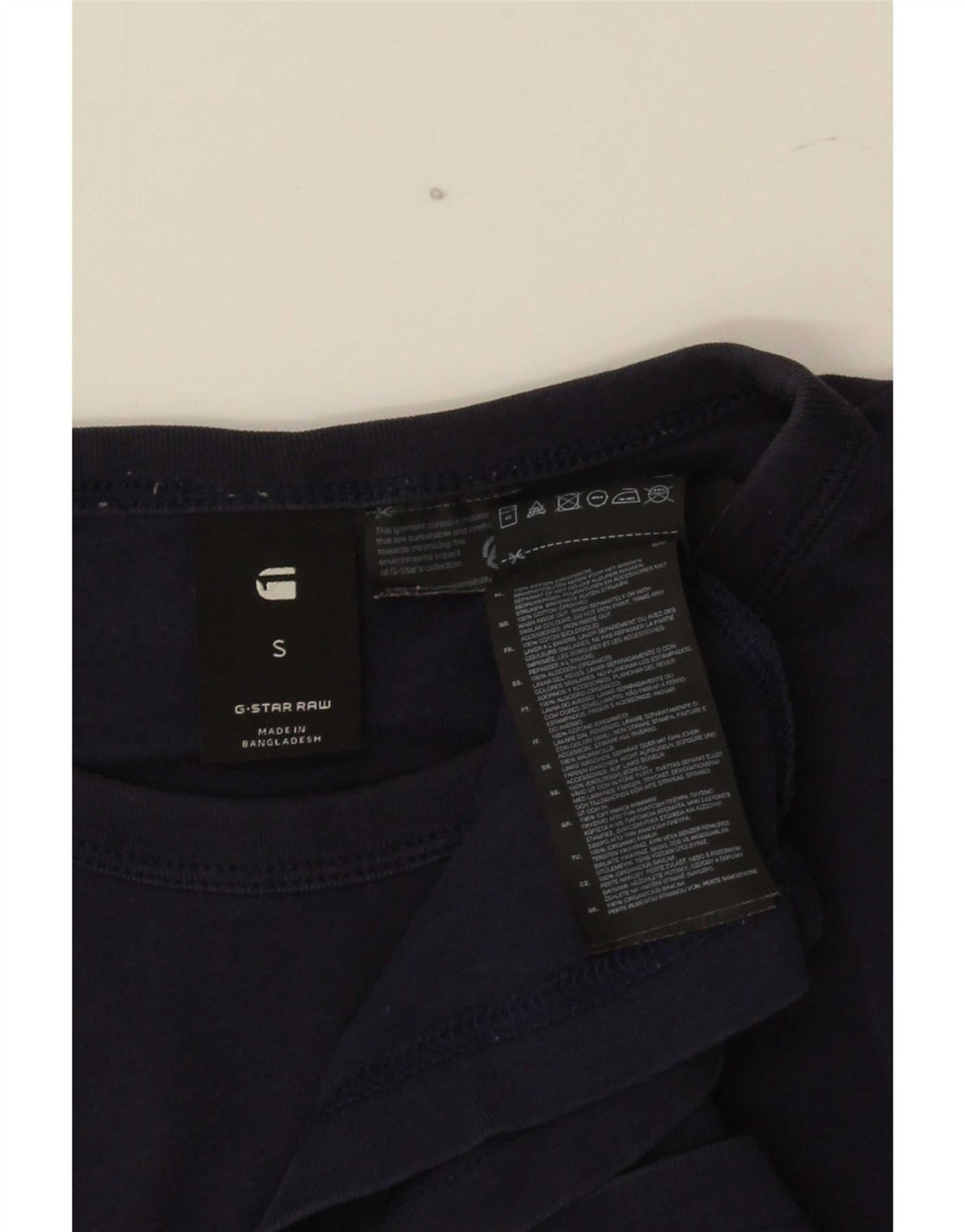Tricou grafic pentru bărbați G-Star Top mic din bumbac bleumarin