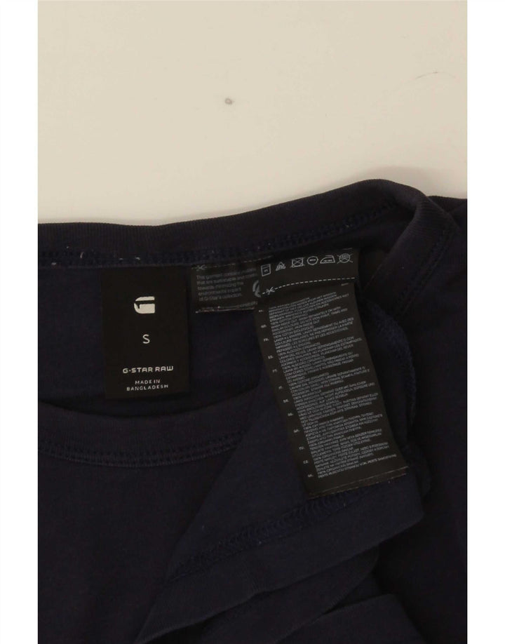 Tricou grafic pentru bărbați G-Star Top mic din bumbac bleumarin