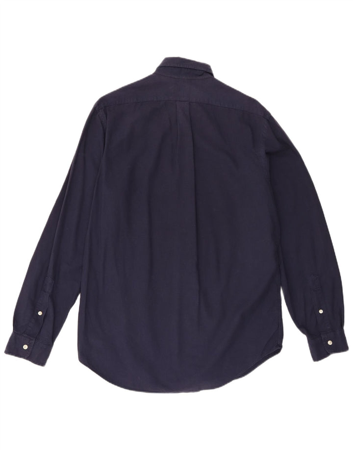 Cămașă pentru bărbați Ralph Lauren, de culoare clasică, din bumbac, albastru bleumarin mediu