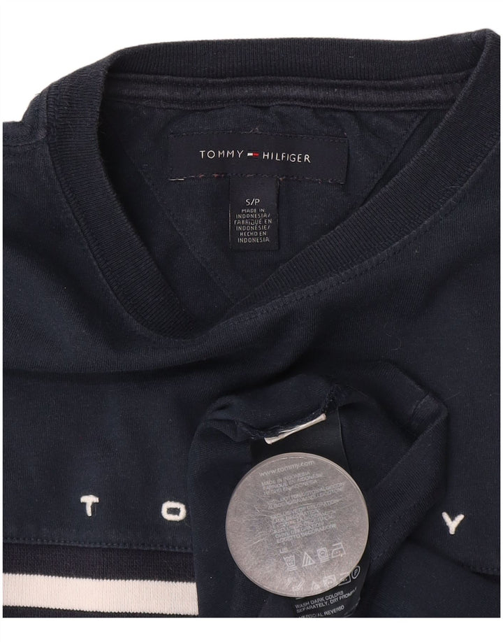 Tricou grafic supradimensionat pentru femei Tommy Hilfiger Top UK 10 Small Bleumarin